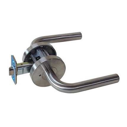 SMATO Tubular Lever Lock Door Handles Bathroom DL12-SS