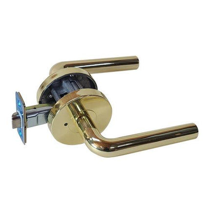 SMATO Tubular Lever Lock Door Handles Bathroom DL12-SS