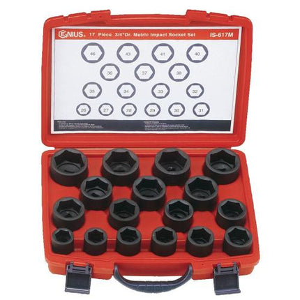 GENIUS TOOLS Impact Socket Set IS-617E