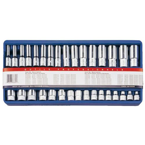 GENIUS TOOLS Hand Socket Set Long GS-332M