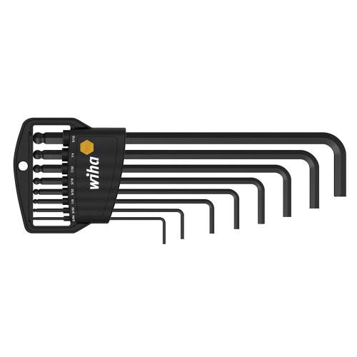 wiha Ball Hex Key Set Black SB369HZ8