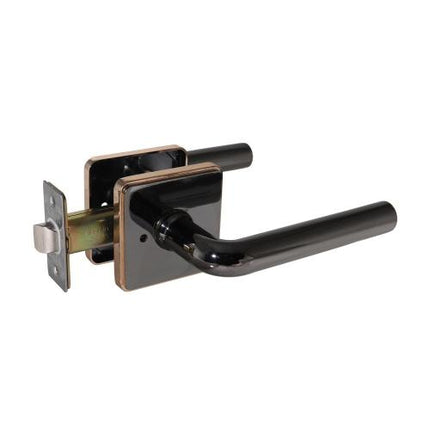 VIVA Tubular Lever Lock Door Handles Bathroom 1000Vincero BL/GD