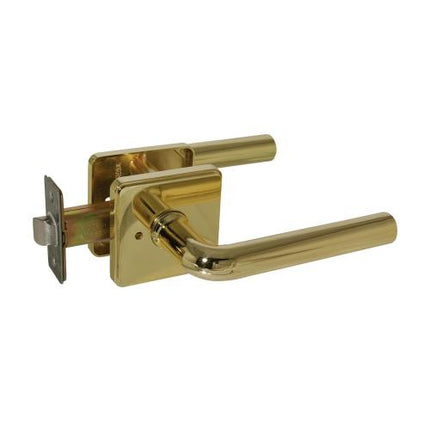 VIVA Tubular Lever Lock Door Handles Bathroom 1000Vincero BL/GD