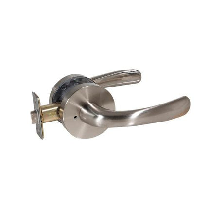VIVA Tubular Lever Lock Door Handles Bathroom 1200Dolphin SN