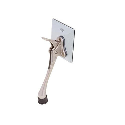 CHEONGGUMETAL Adhesive Door Stopper Horseshoe Type Small(130mm) Gray(Poly-Bagged)
