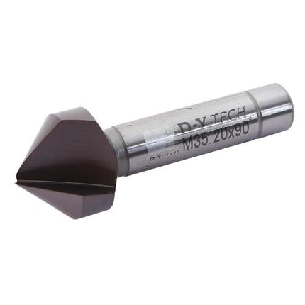 DYTECH Single-Flute Countersink 10mm–50mm, TiCN Coated