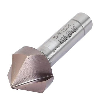 DYTECH 3-Flute Countersink 10mm–50mm, TiCN Coated