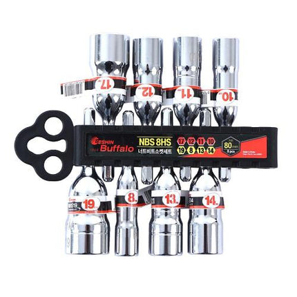 SESHIN BUFFALO Hex Nut Bit Socket Set NBS6HS