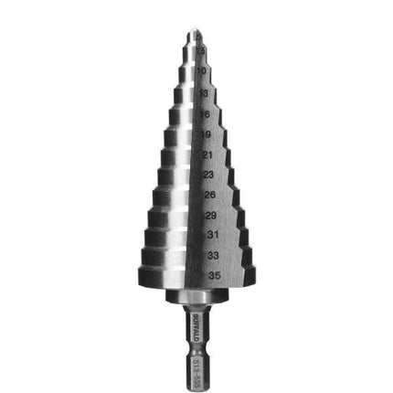 SESHIN BUFFALO Step Drill, Hex Shank 12mm–35mm