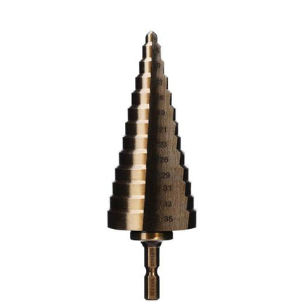 SESHIN BUFFALO HSS-Co Step Drill, Hex Shank