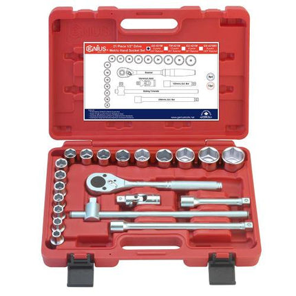 GENIUS TOOLS Hand Socket Set GS-421M