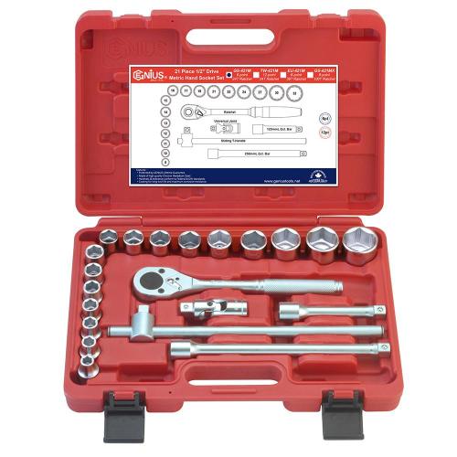 GENIUS TOOLS Hand Socket Set GS-421M