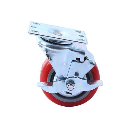 SMATO Light-Duty Caster Swivel with Brake LM5030 BK PUBB