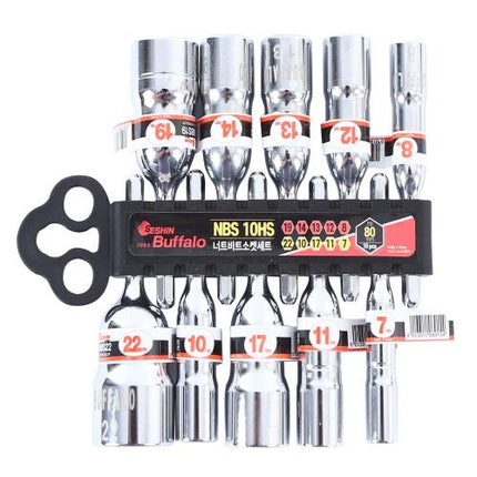 SESHIN BUFFALO Hex Nut Bit Socket Set NBS6HS