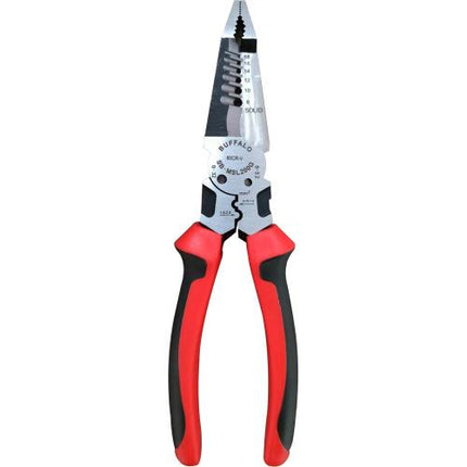 SESHIN BUFFALO Multi Crimping Long Nose Pliers with Stripper SB-MSL200G