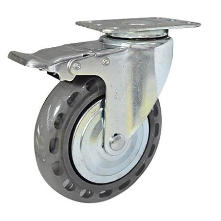 DAESIN Silent-Roll Caster Swivel with Top Brake