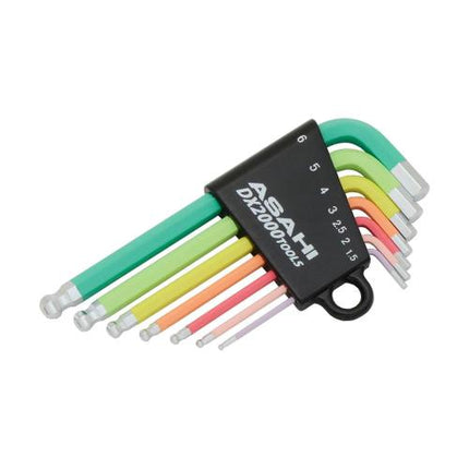 ASAHI Color Ball Hex Key Set Long