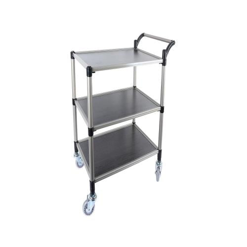 SMATO Utility Cart Oak Wood 3-Tier(Extra Large)