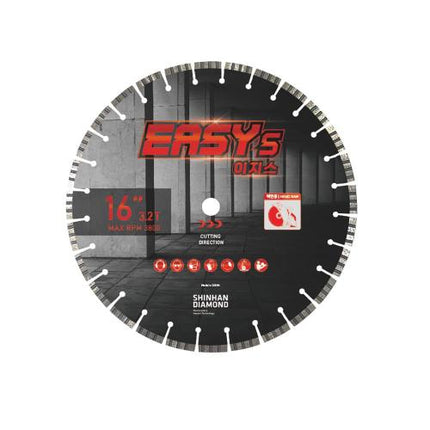 SHINHAN Dry Diamond Blade for Wall Saw, Ø300–415 mm