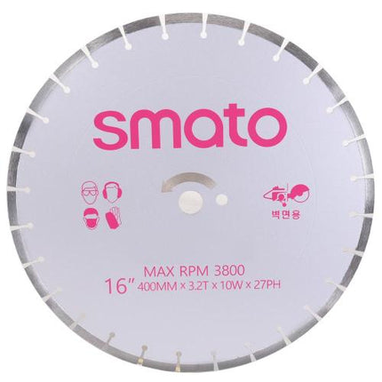 SMATO Dry Diamond Blade for Wall Saw, Ø410 mm