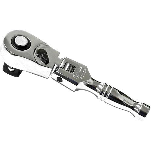 GENIUS TOOLS Stubby Flexible Ratchet Handle