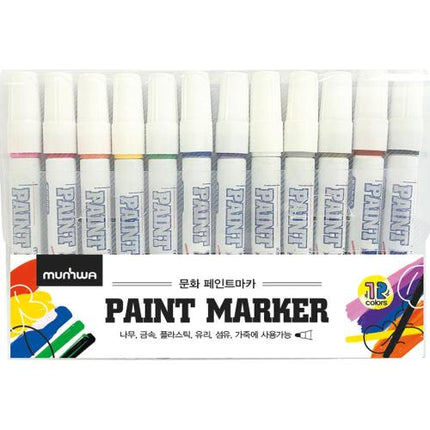MUNHWA Paint Marker 12Color Set