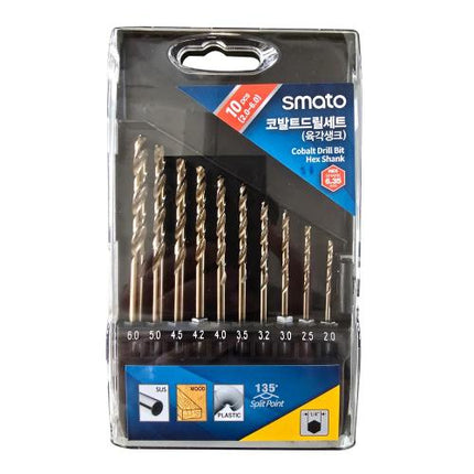 SMATO HSS-Co Drill Set, Hex Shank