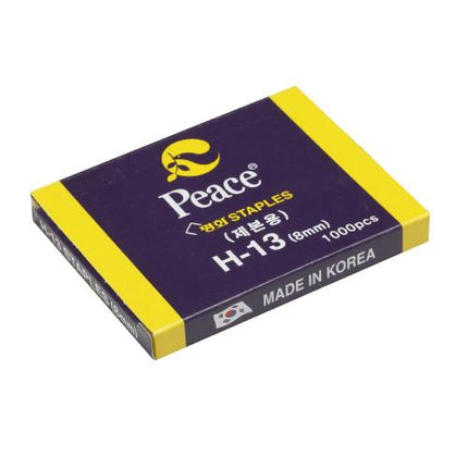 PEACE Staples 'H-13(6MM) 1-Piece=10Box