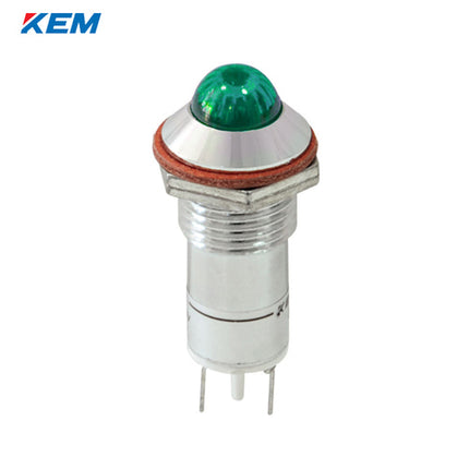 KEM KEM LED Indicator Light, Ø12mm, High-Brightness, AC110V, Green KLHRAU-12A110G