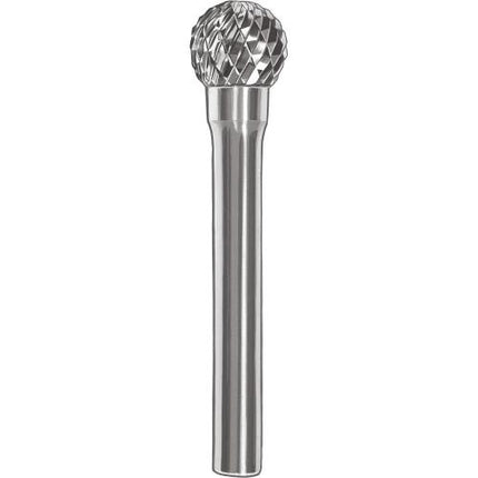 SMATO Carbide Rotary Burr, Ball (SD), 6mm Shank, Double Cut, Ø6×5mm, L50mm