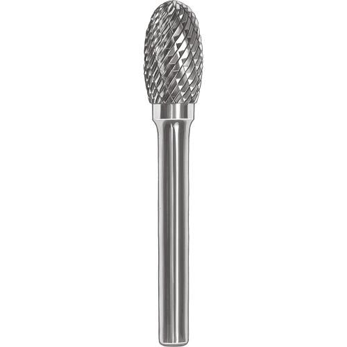 SMATO Carbide Rotary Burr, Oval (SE), 6mm Shank, Double Cut