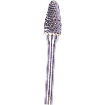 SMATO Carbide Rotary Burr, Tree, Radius End (SF), 3mm Shank, Double Cut, Ø6.3×12.7mm