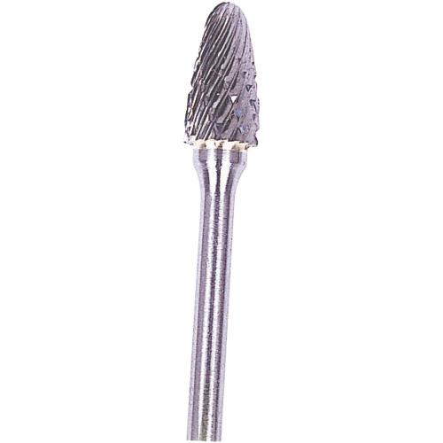 SMATO Carbide Rotary Burr, Tree, Radius End (SF), 3mm Shank, Double Cut, Ø6.3×12.7mm