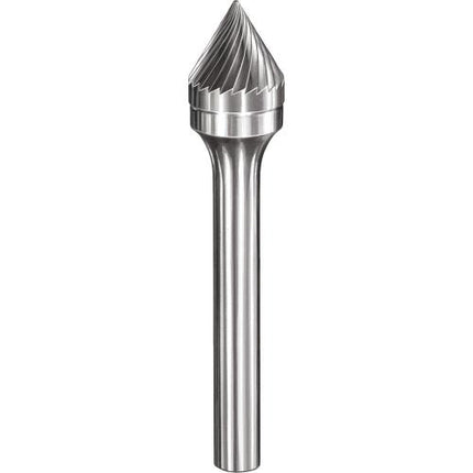 SMATO Carbide Rotary Burr, Cone 60° (SJ), 6mm Shank, Single Cut
