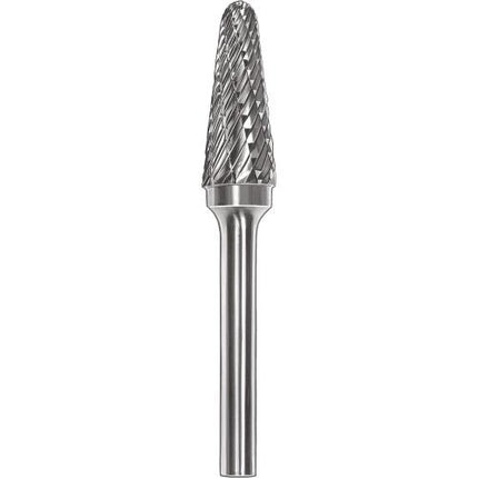 SMATO Carbide Rotary Burr, Taper, Radius End (SL), 6mm Shank, Double Cut