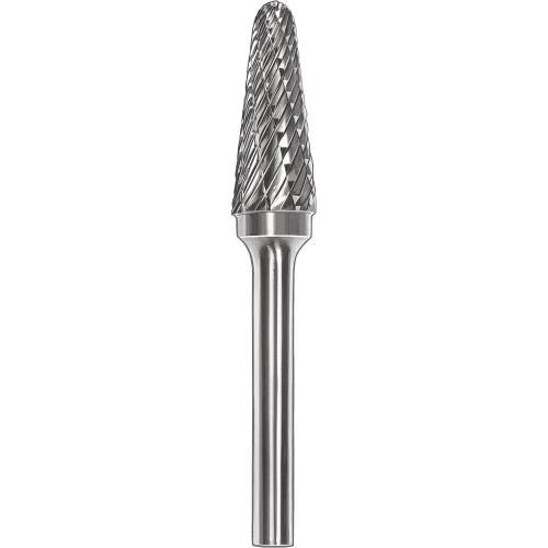 SMATO Carbide Rotary Burr, Taper, Radius End (SL), 6mm Shank, Double Cut