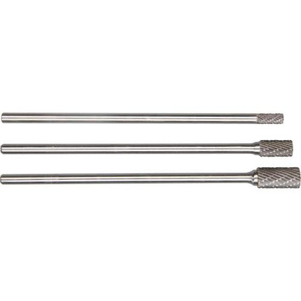 SMATO Carbide Rotary Burr, Cylindrical (SA), 6mm Shank, Double Cut, Ø6×16mm–12.7×25mm