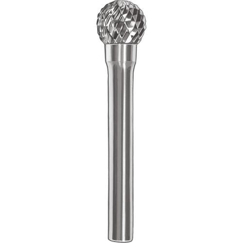 SMATO Carbide Rotary Burr, Ball (SD), 6mm Shank, Double Cut, Ø6×5mm, L155mm