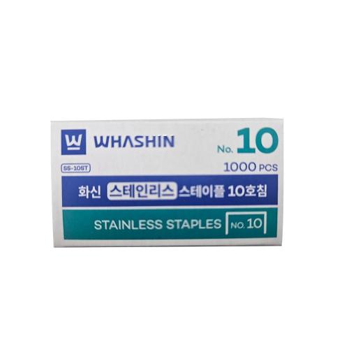 HWASHIN IND Staples 'Stainless No.10Pin(1-Piece=20Box)