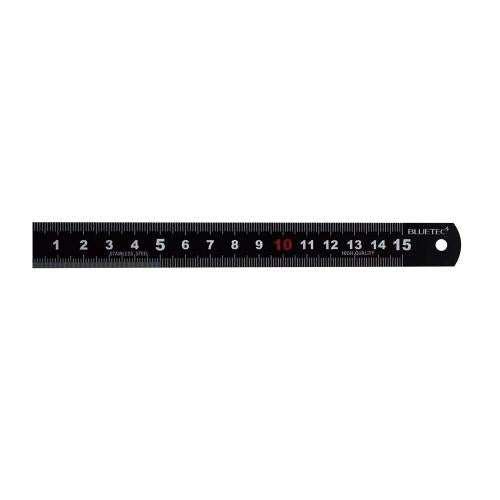 BLUETEC Steel Rule, Black Coated
