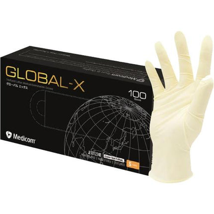MEDICOM Latex Disposable Gloves GLOBAL-X