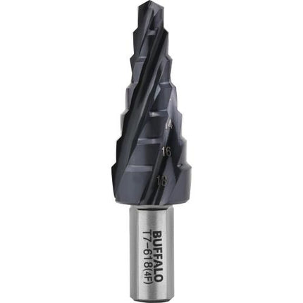 SESHIN BUFFALO 4-Flute HSS-Co Step Drill, Twist Type