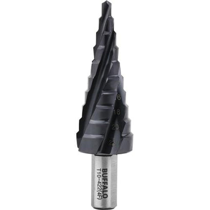 SESHIN BUFFALO 4-Flute HSS-Co Step Drill, Twist Type