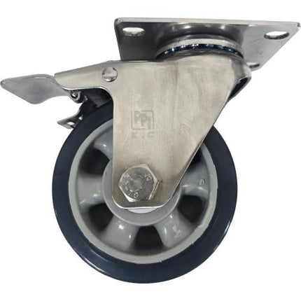 KYUNGCHANG Light-Duty Caster Stainless Swivel with Brake