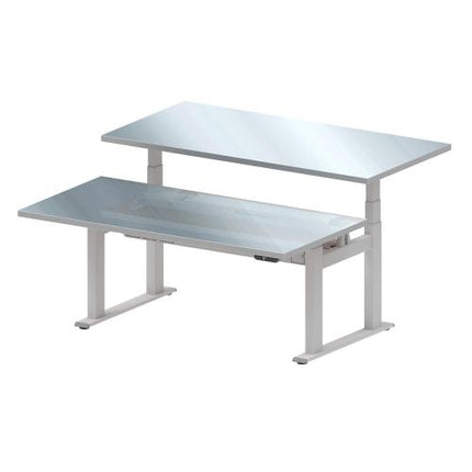 TAEJIN ENG Electric Height-Adjustable Workbench (Double-Sided) TWT1515SUS-EUD-D