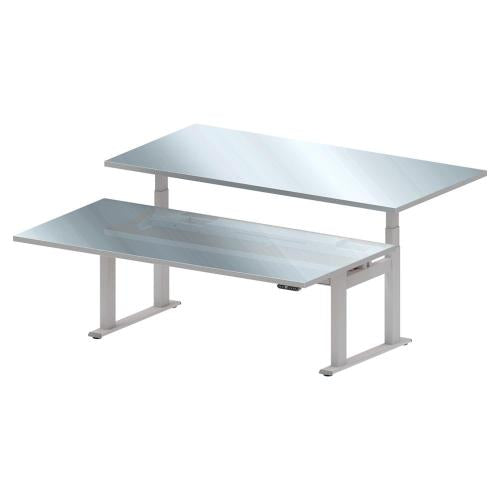 TAEJIN ENG Electric Height-Adjustable Workbench (Double-Sided) TWT1818SUS-EUD-D
