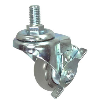 DAESIN Silent-Roll Caster Bolt-Hole Swivel with Brake