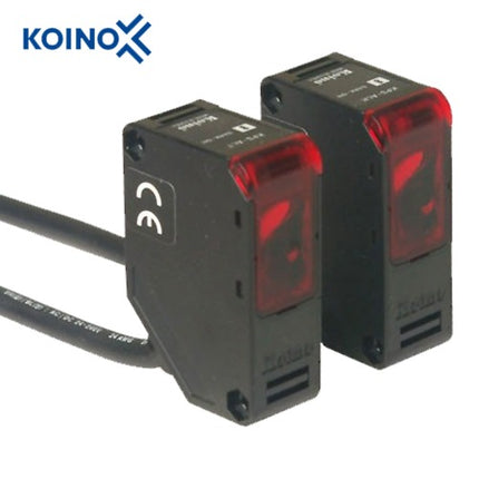 KOINO Photoelectric Sensor, Built-in Power Supply, Built-in Amplifier, Long-Distance, Emitter/Receiver Type, KPS-AL