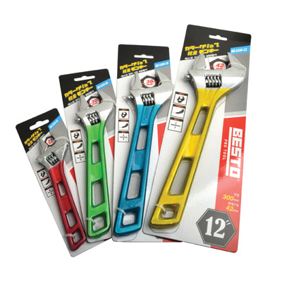 BESTO Color Grip Lightweight Adjustable Wrench BE-CAW-08 8" (0~30mm)