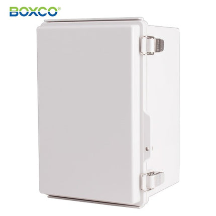 BOXCO Terminal Box, Plastic Enclosure, Hinge Type, ABS, Gray Cover BC-AGP-203018